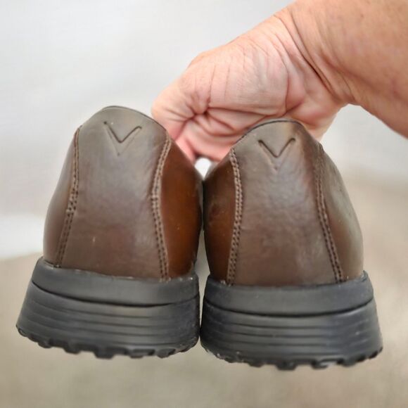 Vintage Callaway CG Collection Men's Size 13 Brown Leather Golf Shoes M138-45 - Picture 7 of 10